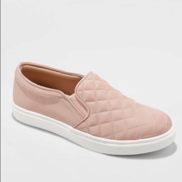 a new day Shoes - Blush Reese Quilted Sneakers NWOT